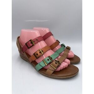 Sofft Womens slingback rainbow sherbet sandals size 8